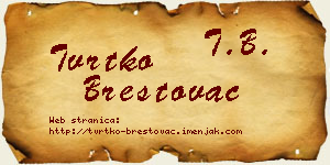 Tvrtko Brestovac vizit kartica